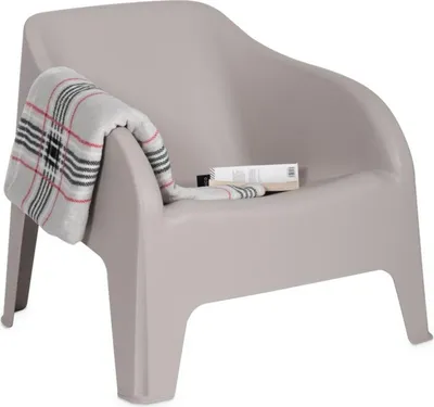 Obrázek produktu pro Zahradní křeslo plastové Toomax PETRA ARMCHAIR stohovatelné grafitové