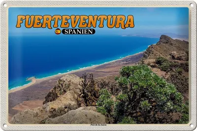 Produktbild von Blechschild Reise 30x20cm Fuerteventura Spanien Pico de la Zarza