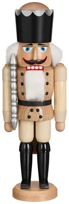 Produktbild von König natur (38cm) Nussknacker von Seiffener Volkskunst