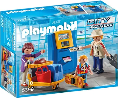 Produktbild von PLAYMOBIL 5399 - Familie am Check-in Automat