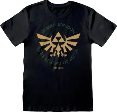 Produktbild von Legend Of Zelda - "Hyrule Kingdom" T-Shirt für Herren/Damen Uni HE886 (XXL) (Schwarz)