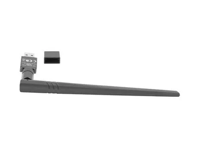 Produktbild von Lanberg NC-0300-WIE, Kabellos, USB, Ethernet / WLAN, 2400 Mbit/s, Schwarz
