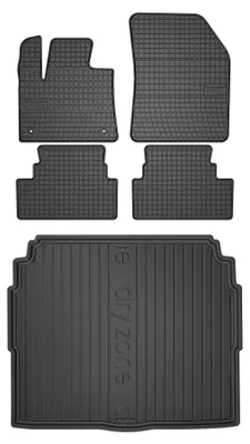 Obrázok produktu pre Gumové autokoberce SolidPRO + vaňa kufra DryZone pre: Opel Grandland I 2017-2024 SUV 5 ks