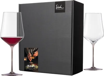 Image de EISCH 2 verres à Bordeaux 518/21 en boîte cadeau Festivity RAVI PLATINUM 75851821
