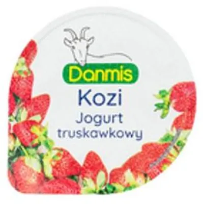 Zdjęcie produktu dla Danmis Jogurt kozi truskawkowy 125 g