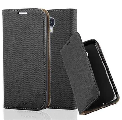 Image de Cadorabo Housse pour Samsung Galaxy S4 Housse de protection en noir Cover Housse de téléphone portable Case Etui Fonction Stand