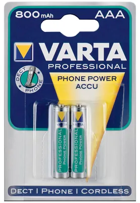 Produktbild von Varta Akku RECHARGE Phone    AAA HR03  800mAh           2St.