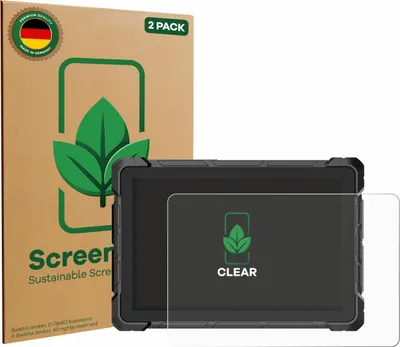 Produktbild von 2x ScreenLeaf Schutzfolie für Higole F7G Rugged Tablet 10.1" nachhaltiger Displayschutz Display Schutz Folie Klar Transparent
