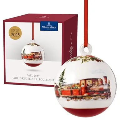 Produktbild von Villeroy & Boch Jahres-Kugel 2025, Weihnachtsdekoration, bunt, Edition