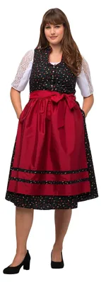 Immagine prodotto di Ulla Popken, abbigliamento da donna, taglie forti, abito tradizionale bavarese "Dirndl" Viola, con bottoni