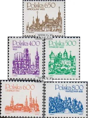Produktbild von Briefmarken Polen 1981 Mi 2737,2752,2753,2754,2755 (kompl.Ausg.) gestempelt Freimarke