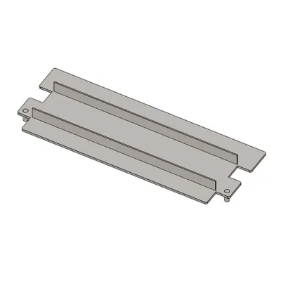 Produktbild von Heizgasumlenkplatte 394x150x40mm (Stahl) passend für Hark **