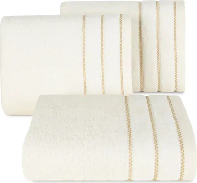 Zdjęcie produktu dla Ręcznik Dona 70x140 cm kremowy puszysty ręcznik kąpielowy