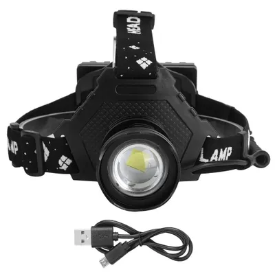 Obrázek produktu pro Čelovka Strong Light XHP70, nabíjení přes USB, teleskopický zoom, čelovka pro rybaření, venkovní osvětlení