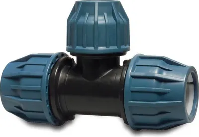 Zdjęcie produktu dla Jason Trójnik redukcyjny 90° PP 32 mm x 25 mm x 32 mm zacisk 10bar