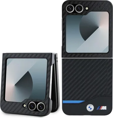 Immagine prodotto di Bmw Bmhczf622Nbck Z Flip6 F741Czarny/Nero Custodia rigida Linea Blu Carbonio