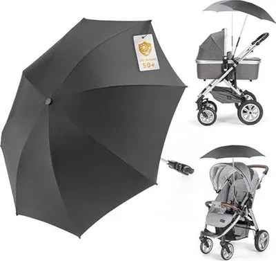 Produktbild von Famanu Sonnenschirm UV-Schutz 50+ - Schwarz, 73 cm Durchmesser