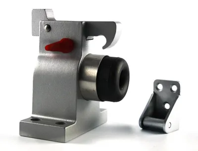Deurstopper Aluminiumguss grau Bodenmontage mit Arretierung