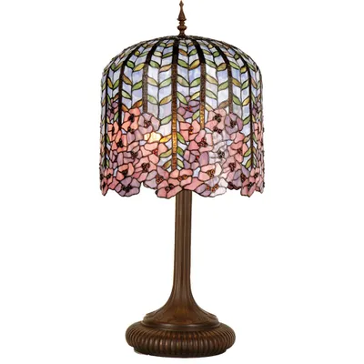 Obrázek produktu pro Stolní lampa Tiffany Ø 40x84 cm růžové barvy