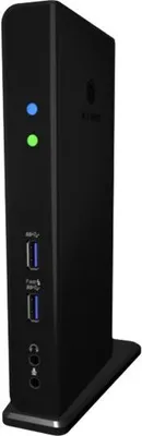 Produktbild von ICY BOX IB-DK2241AC, 11 in 1 USB 3.2 Gen 1 Notebook Dockingstation, USB 3.2 Gen 1 auf: 2x USB 3.2 Gen 1+2x Video(HDMI+DVI)+1xGigabitLAN+4xUSB 2.0+Audio+Charge, Kabelgebunden, USB 3.2 Gen 1 (3.1 Gen 1) Type-A, 3,5 mm, 10,100,1000 Mbit/s, Schwarz, 5 Gbit/s