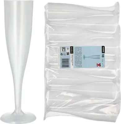 Produktbild von Mehrweg-Stiel-Gläser für Sekt PP 0,1 l Ø 4,8 cm · 20,1 cm einteilig
