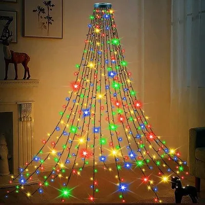 Produktbild von Kleurvolle LED-Weihnachtsbaumbeleuchtung mit Ring für Innen und Außen