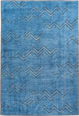 Produktbild von Kayoom - Kurzflor Teppich Antique 325 Blau Grösse: 120cm x 180cm