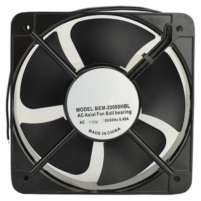 Obrázok produktu pre 8-palcový axiálny ventilátor, tichý, 285 m³/h, 2600 ot./min, montáž na stenu, odvod vzduchu pre kuchyňu, spálňu, kanceláriu, pivnicu, 110 V