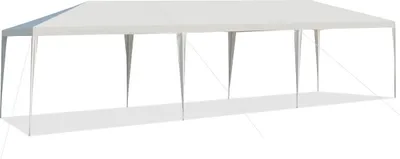 Image de Tente de fête 3 m x 9 m Gazebo extérieur étanche Blanc