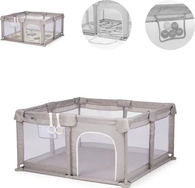Obrázek produktu pro Chipolino ohrádka Fiesta 120 x 120 cm prodyšná vstupní taška béžová