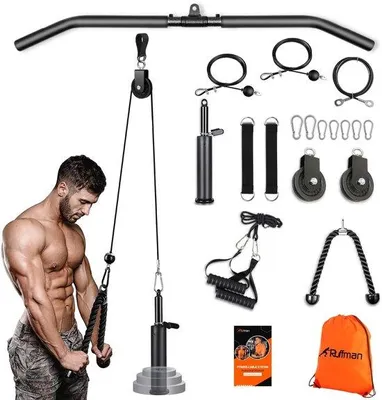 Produktbild von Fitness-Latzugmaschine – Unterarmtrainer für Krafttraining – mit Gewichtsverstellungssystem