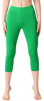Image de Leggings 3/4 en coton pour femme Bellivalini BLV50-199 (vert, S)