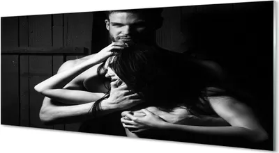 Produktbild von Glasbilder 125x50 Wandkunst Frau Mann