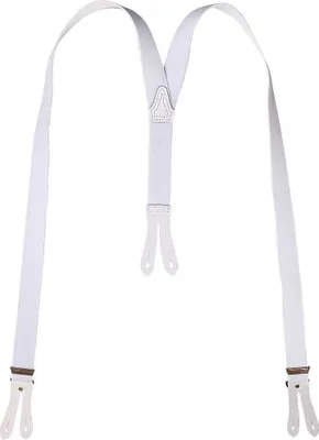 Produktbild von Hosenträger mit Knopfloch aus echten Lederpatten 11 Farben zur Wahl