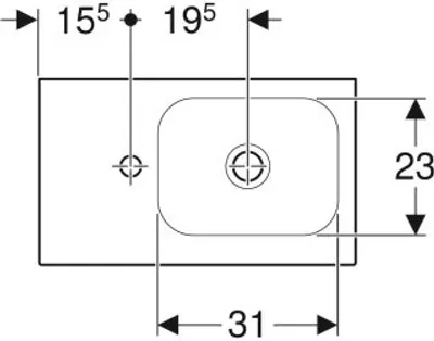 Produktbild von Geberit 501833002 iCon Light Handwaschbecken 53x31cm