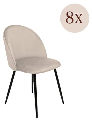 Produktbild von Achito - Stuhl, Hellgrau, 8 Stühle