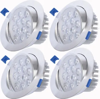 Produktbild von 4x 12W LED Schwenkbar Einbaustrahler Panel Deckenleuchte Strahler Einbauleuchte Deckenlicht, Kaltweiß