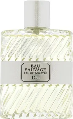 A product shot of a bottle of Christian Dior Eau Sauvage eau de Toilette.