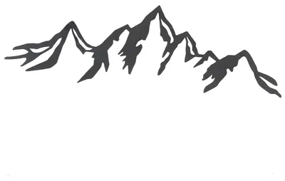 Produktbild von Gilde Wandrelief, "Bergsilhouette", Metall, schwarz, VE 2, L. 1 cm, B. 80 cm, H. 26 cm 69838 4063387698389