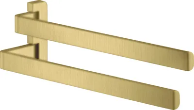 Produktbild von hansgrohe Handtuchhalter Axor universal 409mm, 2-arm, schwenkbar, brushed brass