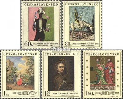 Produktbild von Briefmarken Tschechoslowakei 1967 Mi 1748-1752 (kompl.Ausg.) postfrisch Kunst