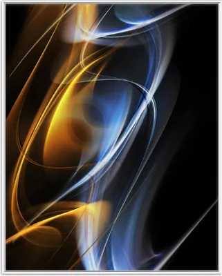 Produktbild von Wallario Wandbild Abstraktes Design, Größe: 40,30 x 50,30 cm, Poster mit weißem Aluminiumrahmen