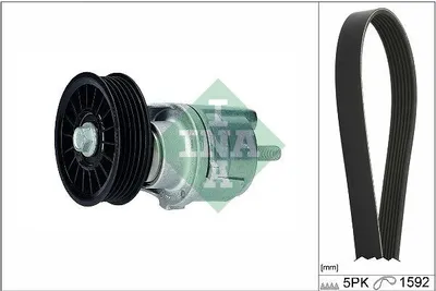 Produktbild von INA 529 0161 10 Keilrippenriemensatz für AUDI A4 Limousine (8D2, B5)