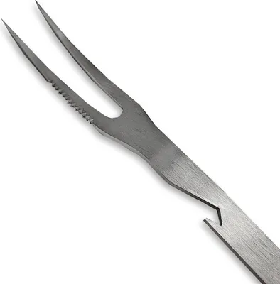Produktbild von Grillpeter Fleischgabel mit Flaschenöffner graviert 46,5 cm Edelstahl