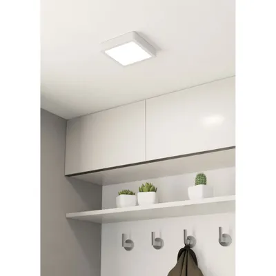 Produktbild von Eglo LED Deckenleuchte Aufbaupanel Fueva 5 Weiß 17x17cm 12W 1200lm Neutralweiß 4000K