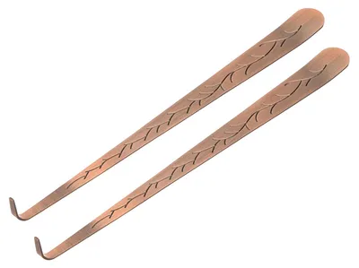 2er-Set Kerzenlöscher aus Edelstahl, Kupfer, 19,5 cm