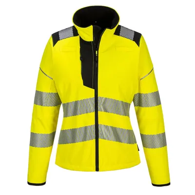 Produktbild von Portwest PW381 PW3 Warnschutz Damen Softshell Yellow/Black Gr. XS