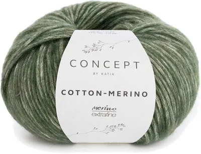 Immagine prodotto di Filato per maglieria Katia Cotone Merino 122 verde chiaro