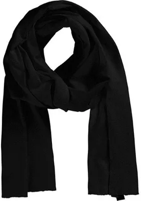 Produktbild von Neutral O93010 | Herren Schal Scarf / 100 % Fairtrade Baumwolle / 180 x 40 cm - Farbe: Black - Größe: 180 x 40 cm