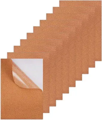 Obrázek produktu pro Samolepicí korkové desky na výzdobu stěn a psací stůl – 10 kusů – 29,7 x 21 cm – korek